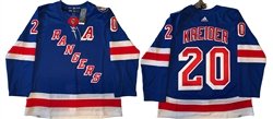 Chris Kreider New York Rangers Women's Royal Branded Backer Long Sleeve T- Shirt 