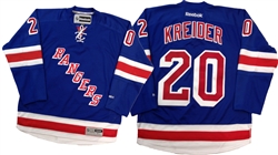 New York Rangers #20 Chris Kreider Navy Blue Third 85TH Jersey on